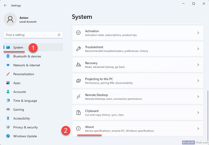 Find out the Windows Version