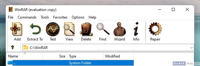 WinRAR Retro theme WinRAR Retro theme