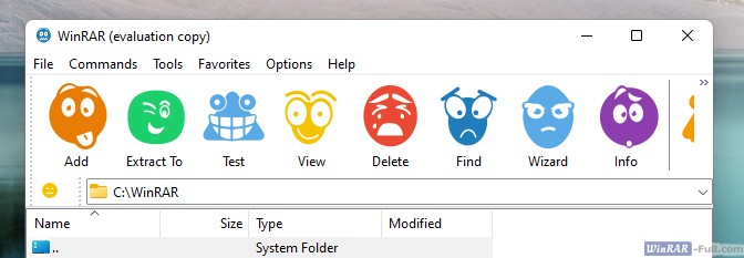 WinRAR Emoticons theme WinRAR Emoticons theme