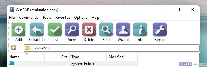WinRAR Flat Gradient Half theme WinRAR Flat Gradient Half theme
