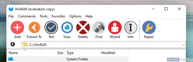 WinRAR Flat Round theme WinRAR Flat Round theme