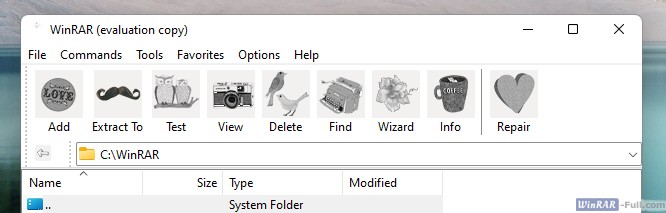 WinRAR Vintage theme WinRAR Vintage theme
